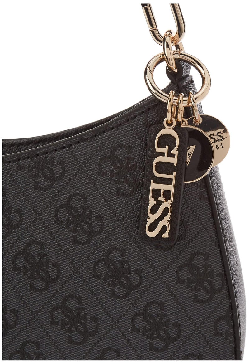 GUESS Women's NOELLE Shoulder Bag Black Print - Image 3